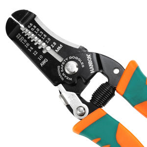 Slangklem Koolstofstaal Kabel Cutter Hand Crimper Tool 7 Inch Handvat Draad Stripper Tang - Product Image 5