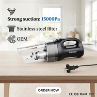 Aspirateur à cendres portable SHIMONO SVC1015 Cyclone, collecteur de poussière, aspirateur domestique, aspirateur portable Cyclone pour nettoyer les canapés, CE CB