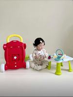 Offerta Speciale: Girello 6-in-1 per Neonati con Ruote Antiscivolo e Anti-Ribaltamento, Giocattolo Educativo Musicale per Bambini