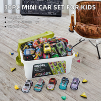 Mini Doodle 6.8CM Miniature Moulé Sous Pression En Plastique Friction Pull-Back Racing Car Model Toys Set Comprend Avion Véhicule