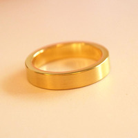 Fashion Chic Korean Hip Hop Edelstahl 4mm breit 2mm dick Satin Finish Blank Pinky Fingerring Unisex Männer Frauen