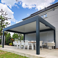 Pergola en aluminium 3x6 pour l'extérieur, quatre saisons, imperméable, écologique, autoportante, design bioclimatique pour balcon et terrasse
