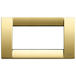 Placca Vimar 4M Oro Lucido 15x8.5cm per Interruttore a Muro - Product Image 1