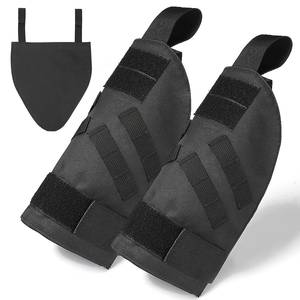 อุปกรณ์ยุทธวิธีป้องกันการฝึกซ้อมกลางแจ้งอุปกรณ์2x Molle ไหล่ + แผ่นเป้า1x พร้อมตะขอและตัวยึดห่วง - Product Image 4