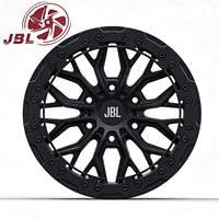 Nouvelles jantes forgées 18-26 pouces noir mat, style beadlock simulé, multi-rayons découpés, concave profond 20mm pour pick-up et SUV robustes