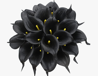 20 fleurs artificielles de lys calla bleu roi pour bouquets DIY de mariage, fête des Mères, Saint-Valentin, Thanksgiving, Noël