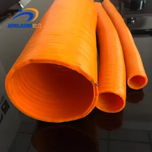 高柔性吸钢软管聚氯乙烯涂层弹簧钢丝软管1/2英寸至4英寸水管