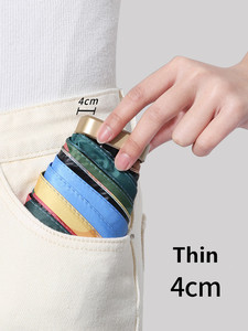 YB lindo Super Mini cápsula paraguas peso ligero niñas bolsillo portátil 6 plegable <span class=keywords><strong>6K</strong></span> paraguas viaje protector solar paraguas - Product Image 6