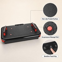 Plateforme vibrante personnalisable avec LED et télécommande, moteur 200W, oscillation à 20 niveaux, plateforme de fitness pour la maison et l'entraînement