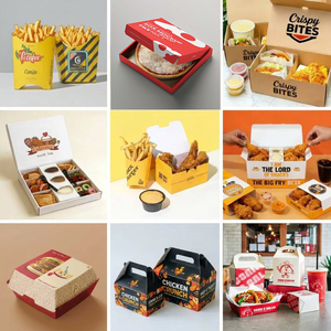 Cajas de Cartón Kraft para Hamburguesas y Papas Fritas de McDonald's, Impresión Personalizada, para Comida Rápida para Llevar, Venta al Por Mayor - Product Image 6