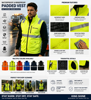 Veste de sport pour homme, veste imperméable d'hiver, veste softshell pour homme, veste coupe-vent pour homme avec bande réfléchissante haute visibilité