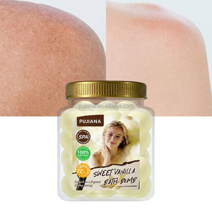 PUJIANA Bomba da Bagno alla Vaniglia Dolce in Barattolo, 100% Naturale a Base Vegetale, Ammorbidente per Pelle Secca, Aromaterapia Spa, Bombe da Bagno Solide Portatili - Product Image 4
