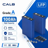 Cellule de batterie LiFePO4 CALB 3.2V 100Ah Grade A, décharge de crête 2.5C, -30°C ° C pour Tricycle Électrique 4 Roues LSV 4000cls