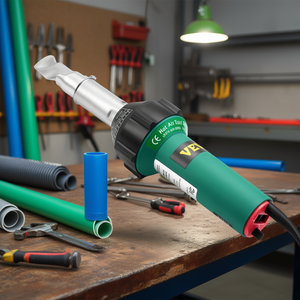 Soudeuse à air chaud pour plastique 1600W 230V pour équipement de soudage PVC et polyéthylène - Product Image 2