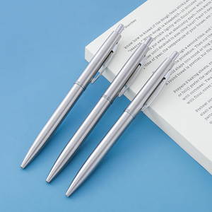 Stylo bille en acier inoxydable personnalisé avec logo imprimé multicolore, prise en main confortable, idéal pour le bureau, la publicité et les cadeaux d'entreprise - Product Image 5