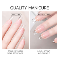 AiBevoow Nouvelle Arrivée Private Label UV Nail Gel Supplies Low quantité minimale de commande Color Rubber Base Coat Gel Base Gel in 15ml Bottles