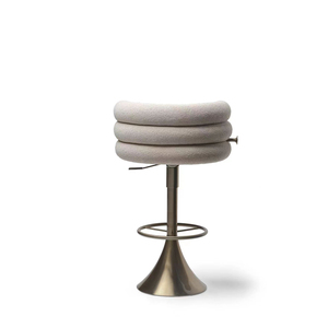 Chaises hautes réglables en métal pour hôtel et restaurant, tabourets en velours dorés, chaises de <span class=keywords><strong>bar</strong></span> noires et dorées, tabourets de <span class=keywords><strong>bar</strong></span> - Product Image 2