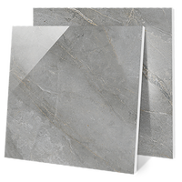 Carrelage en porcelaine imitation pierre gris perle 800x800mm, facile à nettoyer, imperméable, pour sol, mur, salon, hôtel