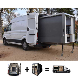 Trọng lượng nhẹ hiện đại off-road <span class=keywords><strong>Camper</strong></span> van RV Motorhome 4x4 pop-up mái <span class=keywords><strong>Camper</strong></span> van chuyển đổi Bộ dụng cụ campervan bố trí với mái nhà bật lên - Product Image 2