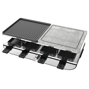 <span class=keywords><strong>Cloer</strong></span> 6435 Grill électrique à raclette avec plaque amovible en aluminium moulé sous pression 1200W 8 poêles antiadhésives - Product Image 5