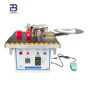 Furniture cabinet manual edge bander woodworking curve mini portable edge banding machine for sale