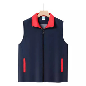 เสื้อกั๊กแขนกุดสีเหลืองแบบยูนิเซ็กซ์พร้อมซิปและกระเป๋าสำหรับชุดทำงานอาสาสมัคร - Product Image 4