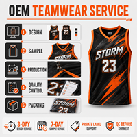 Camiseta de Baloncesto Personalizada con Diseño Black Orange Storm, Venta al Por Mayor, Malla de 180GSM, Sublimación, Nombre, Número, Logotipo del Equipo, MOQ Bajo, OEM