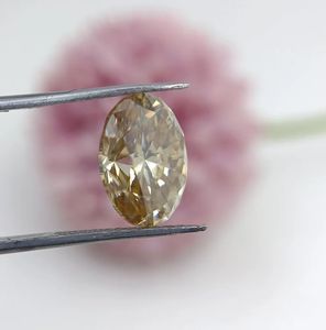 Diamante suelto de moissanita de corte ovalado de Color amarillo vivo cortado a mano de 1.0ct a 20.0ct tamaño certificado Joyería de diamantes hechos a mano sueltos - Product Image 2