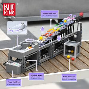 Mould King 26004, 26008, Juguete de Construcción de Animales de Plástico ABS, Línea de Ensamblaje de Bolas Pequeñas, Fábrica de Bolas Pequeñas - Ensamblaje de Escalones Arcoíris - Product Image 4