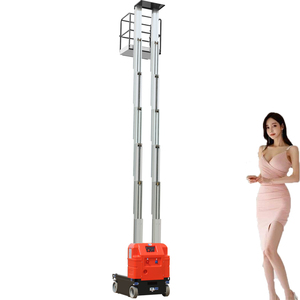 Nền tảng làm việc trên không bằng hợp kim nhôm hai cột với bàn nâng cao - Product Image 6
