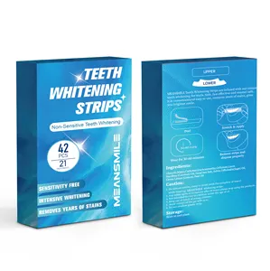 New Design Advanced Tooth Bleach For Dental Remove Stains 21 Treatments Fast Active Teeth Whitening Strips Mint Flavoured