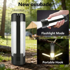 Unfazed Darkness Alecter Solar Solar/<b>USB</b> Adventure Lantern 7 Modes Magnetic Hook Collapsible Flashlight IP53 1000 Lumens - Product Image 2