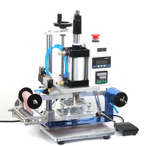 Heat Transfer Press Machine <b>Leather</b> Embossing Print Beautiful Brand Logo Pneumatic Hot Stamping Machine - Product Image 5
