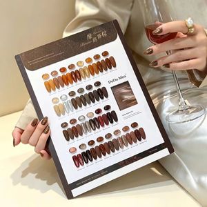 DuDu Miss – Kit de vernis à ongles gel 28 couleurs Caramel Ambre, tons chauds marron automne-hiver, gel UV LED soak-off pour salon, vente en gros - Product Image 4