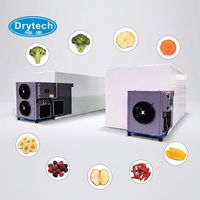Industriële tray-drogers en voedseldrogers, geschikt voor fruit, vis, aangedreven door warmtepomp, constructie van roestvrij staal