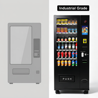 Máquina Expendedora Pequeña con Pantalla Táctil Anti-Vandalismo, para Snacks y Bebidas, Cuerpo de Acero Industrial, Cumple con ADA, Monitoreo Remoto SDK, UVend