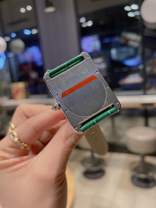 Montre mécanique automatique élégante et tendance avec lunette incrustée de diamants et bracelet en cuir de vachette multicolore au choix - Product Image 5