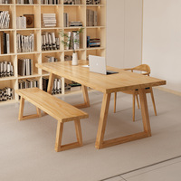 Art nordique Assurance qualité personnalisé pratique professionnel en bois massif Rectangle 6 places Table à manger