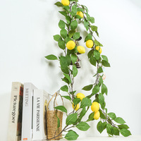 Vigne artificielle de citronnier pour décoration intérieure, en mousse plastique, hauteur 100-200 cm, accessoire de photographie pour verger, verdure persistante