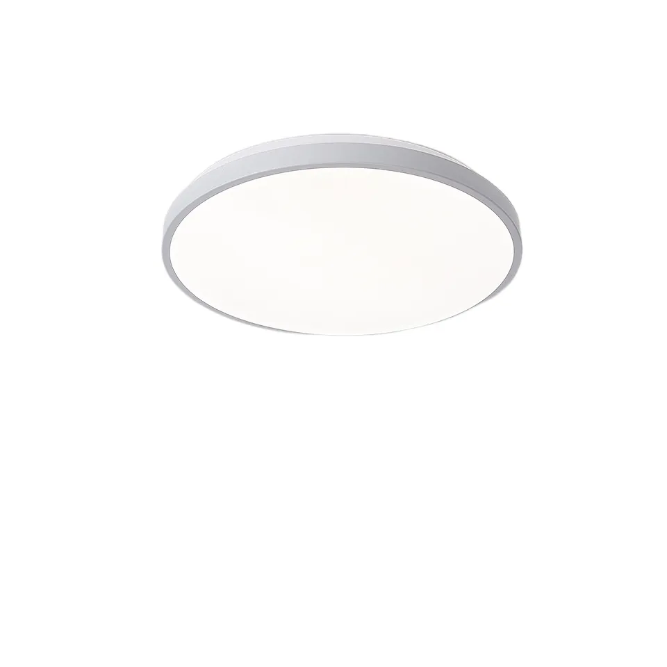 Ultra thin LED intelligent eye protection ceiling lamp simple white black 18W 30W 48W wireless dimming indoor light