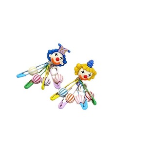 New Fashionable <strong>Quirky</strong> Clown Tassel <strong>Earrings</strong> Asymmetric Personality Color Clown <strong>Earrings</strong> - Product Image 5