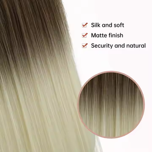 Tianci Wire Halo Extensions de cheveux humains teints cheveux Remy russes en vrac-styles de vague profonde lâche de vague de corps droite - Product Image 6