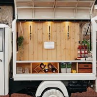 Desain baru populer Bar Mobile-jual penjual otomatis truk Makanan Cepat Bar bir truk kopi keranjang makanan truk disesuaikan