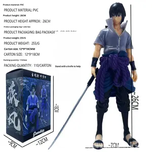 Figura de acción de plástico para adultos Naruto <span class=keywords><strong>Shippuden</strong></span> con cuchillo, original, regalo al por mayor - Product Image 2