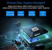 Mini PC sans ventilateur Intel Celeron N2810 N2840 J2900 j4125 Quad Core Windows7/8/10 Mini ordinateur HD VGA WiFi double LAN TV Box