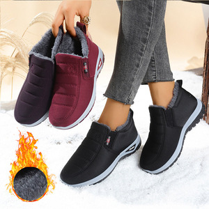 <span class=keywords><strong>Scarpe</strong></span> Casual da <span class=keywords><strong>Donna</strong></span> <span class=keywords><strong>Invernali</strong></span> alla Moda, Comode, Calde, Resistenti all'Usura, con Fascia Elastica Laterale, Ideali per Shopping e Relax - Product Image 4