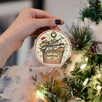 Addict à la pêche 2 - Panier à poissons, idées pour le camping et la chasse - Idées cadeaux pour hommes et pères - Ornements de pêche pour l'arbre de Noël