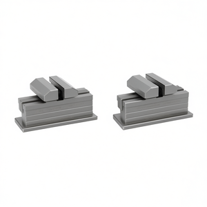 Mordaza acanalada para tornillo de banco modular de 100 mm de ancho, pieza de repuesto de acero para tornillo de banco de banco de trabajo - Product Image 2