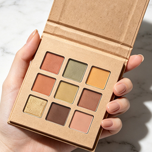 Palette <span class=keywords><strong>Ombretti</strong></span> 9 Colori Vegana con Finitura Glitterata, Ombretto in Polvere Cruelty-Free per il Trucco Quotidiano - Product Image 2