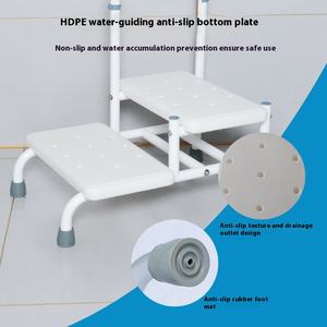 Guangdong soins à domicile personnes âgées tabouret auxiliaire à deux étapes tabouret de chevet repose-pieds haut pour bain réadaptation thérapie fournitures - Product Image 3